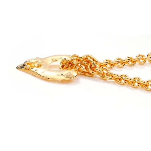CHANEL Gold Logo Necklace - Picture 3 of 9